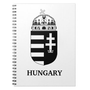 Cuaderno Escudo de Armas Húngaro Arte Monocromo Contemporán