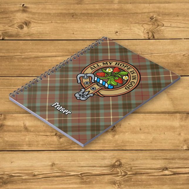 Cuaderno Escudo de Clan Fraser sobre la caza del tartán (Subido por el creador)