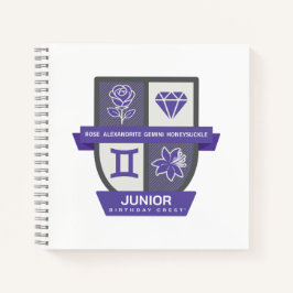 Cuaderno Escudo de cumpleaños de Géminis™ para el 1-21 de j