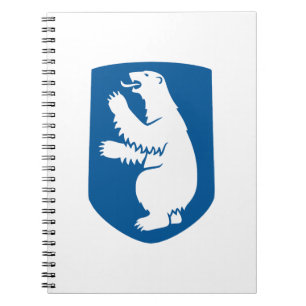 Cuaderno escudo de Groenlandia país símbolo emblema bandera