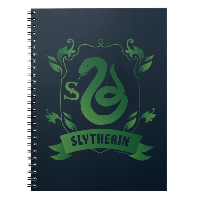 Cuaderno Escudo de la Casa SLYTHERIN™ Ornamentado (Frente)