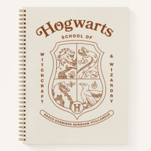 Cuaderno Escudo de la Escuela de Magia y Hechicería HOGWART
