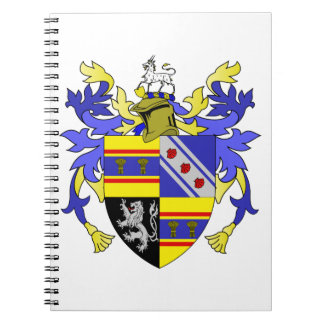 Cuaderno Escudo de la familia del escudo de armas del