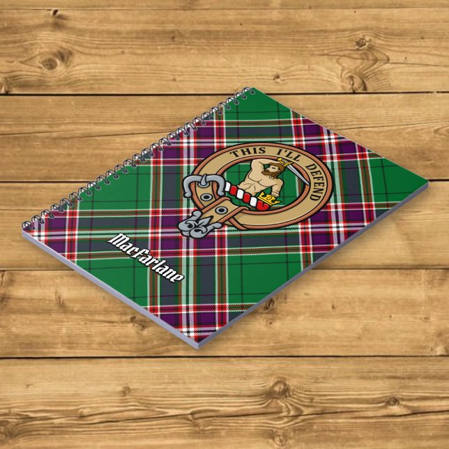 Cuaderno Escudo del clan MacFarlane sobre la caza moderna d (Subido por el creador)