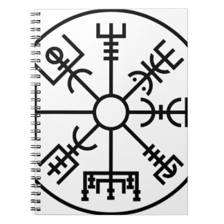 Cuaderno escudo Odin de los nórdises del símbolo de Viking
