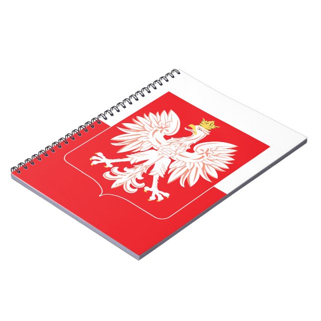Cuaderno Escudo rojo de águila polaca (Lado Izquierdo)