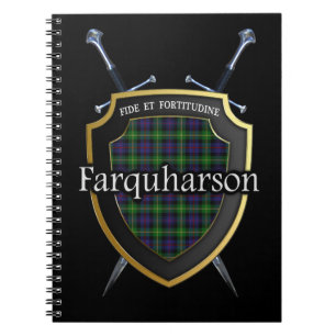 Cuaderno Escudo y espadas del tartán de Farquharson del