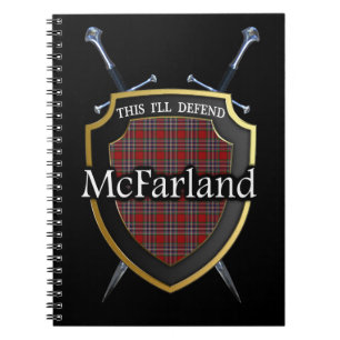 Cuaderno Escudo y espadas del tartán de McFarland