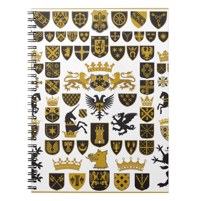 Cuaderno ESCUDOS HERALDRY y Símbolos (Frente)