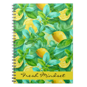 Cuaderno Escuela de acuarela de lemones frescos