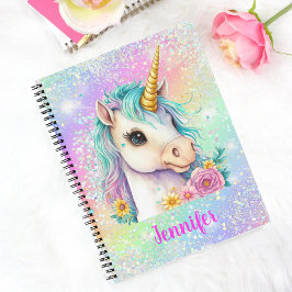Cuaderno Escuela de Arcoiris de Unicornio
