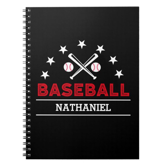 Cuaderno Escuela de béisbol personalizada (Frente)