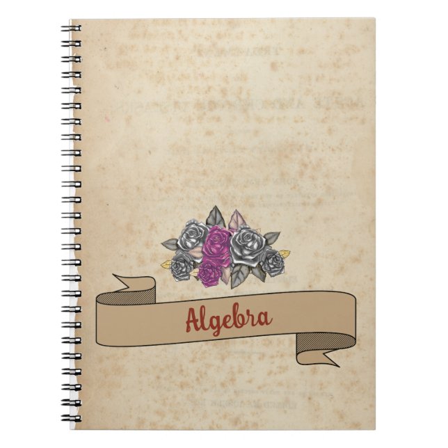 Cuaderno Escuela de Inspire Rústico Floral (Frente)