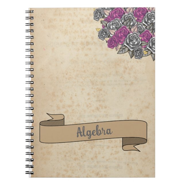 Cuaderno Escuela de Inspire Rústico Floral (Frente)