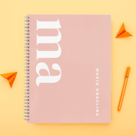 Cuaderno Escuela de Monogramas Girly Pink