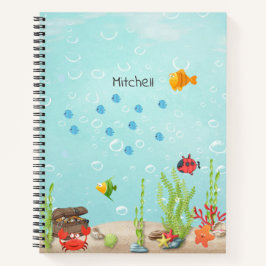 Cuaderno Escuela de Niños del Océano de Colores Personaliza