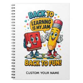 Cuaderno Escuela de Nombre Personalizado Lindo