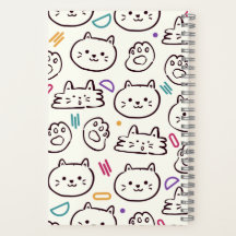 escuela de personalizado blanco para gatos