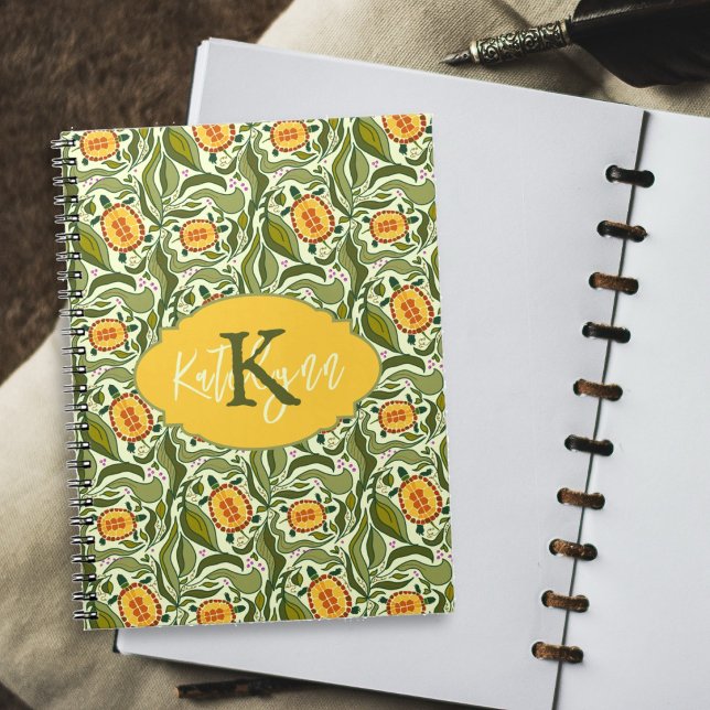 Cuaderno Escuela de Tortugas Ilustradas de Verde Inspirada  (Subido por el creador)