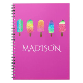 Cuaderno Escuela fresca del personalizado de las rosas