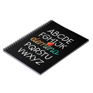 Cuaderno Escuela infantil Elemeno Alphabet Preschool