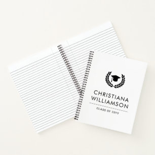Cuaderno Escuela personalizada y graduación universitaria e