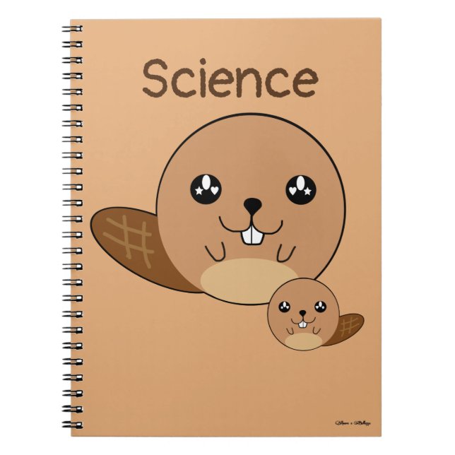 Cuaderno Escuelas de castores personalizados para animales  (Frente)