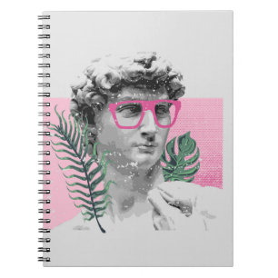 Cuaderno escultura de david renacentista camiseta elegante