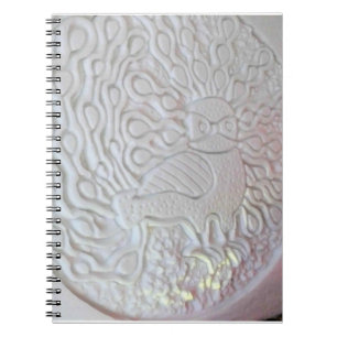 Cuaderno Escultura de nieve de pavo real, Hotel de Glace, Q