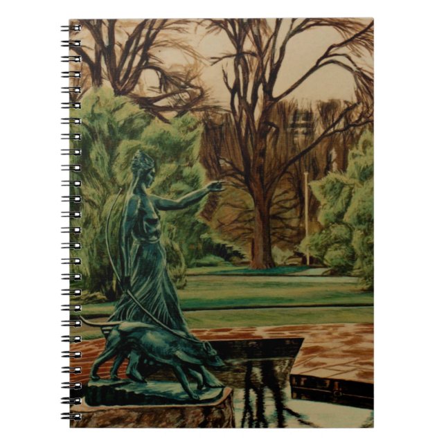 Cuaderno Escultura Diana Artemis En Los Jardines (Frente)
