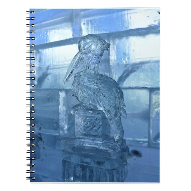 Cuaderno Escultura helada pelicana, Quebec, Canadá (Frente)