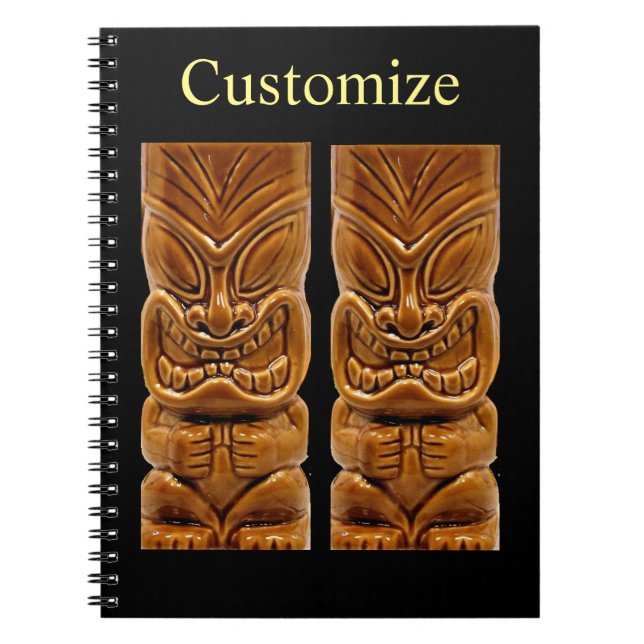 Cuaderno Escultura Tiki de oro Thunder_Cove (Frente)