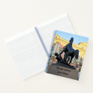 Cuaderno Esculturas en el puente Anichkov en San Petersburg