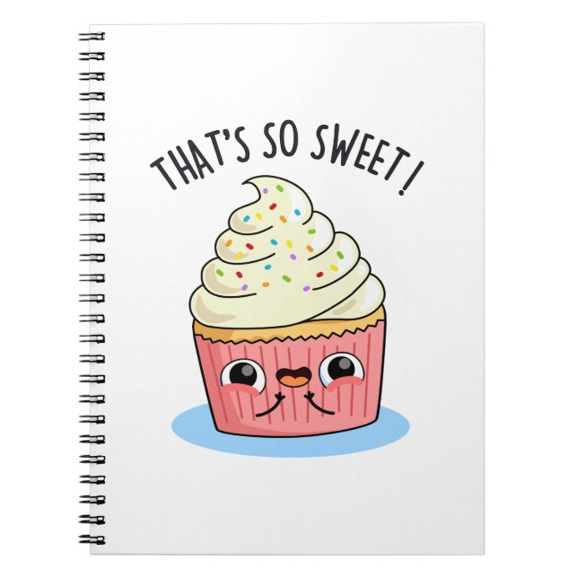 Cuaderno Ese es un dulce divertido pastel de torta espolvor (Frente)
