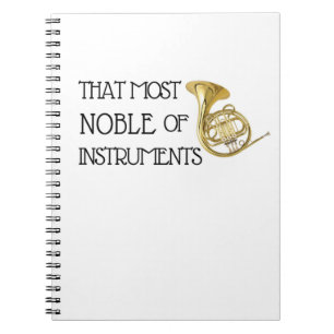 Cuaderno Ese la más noble de instrumentos - trompa