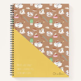 Cuaderno Ese patrón de perro de gato con nombre