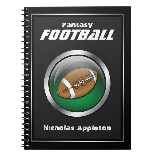 Cuaderno Esfera verde - Bloc de notas de fútbol fantástico (Frente)