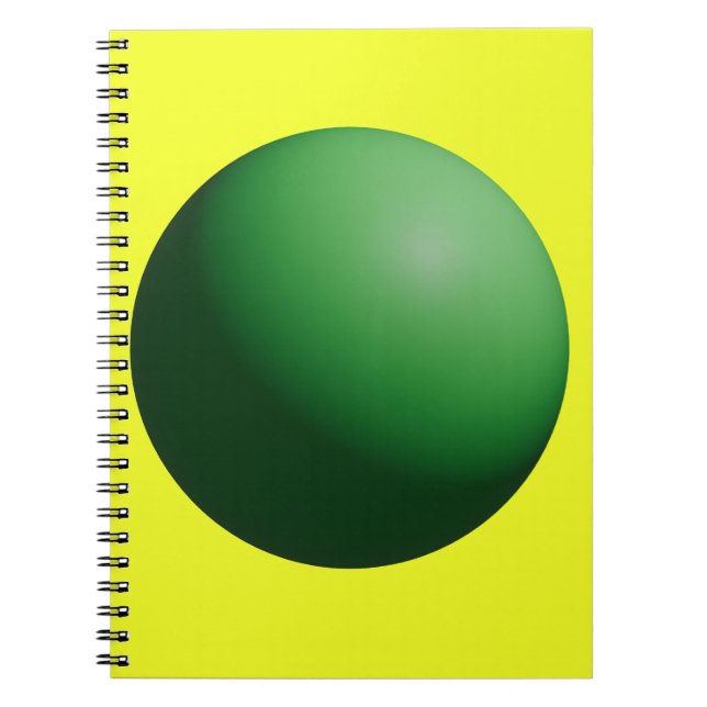 Cuaderno Esfera Verde sobre Amarillo (Frente)