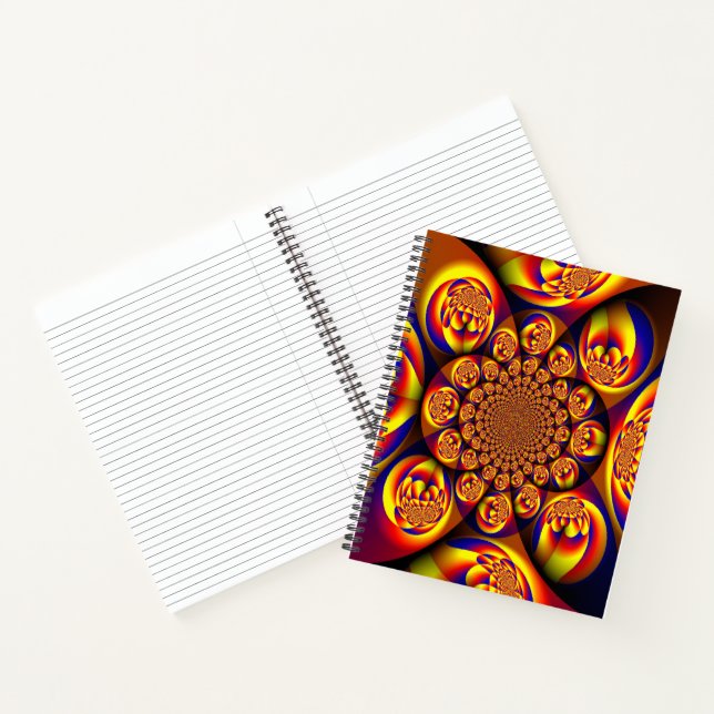 Cuaderno Esferas Mini Azules, Amarillas y Doradas (Interior)
