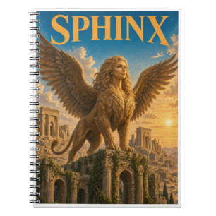 Cuaderno Esfinge, Monstruo de Fantasía Gótica