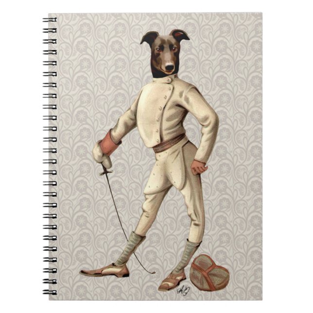 Cuaderno Esgrimista de Greyhound en Cream Full 2 (Frente)