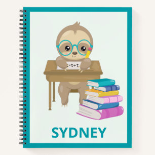 Cuaderno Eslogan lindo en la escuela personalizada