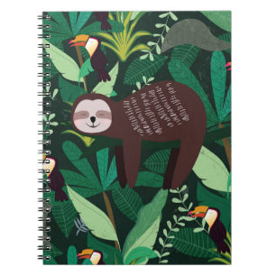 Cuaderno Eslora tropical: patrón sin foco Personalizado