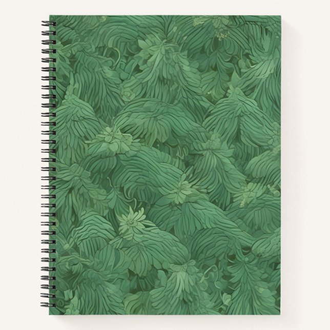 Cuaderno Esmeralda Art Nouveau (Anverso)