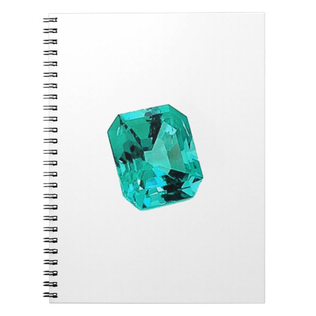 Cuaderno Esmeralda Gemstone impreso en (Frente)