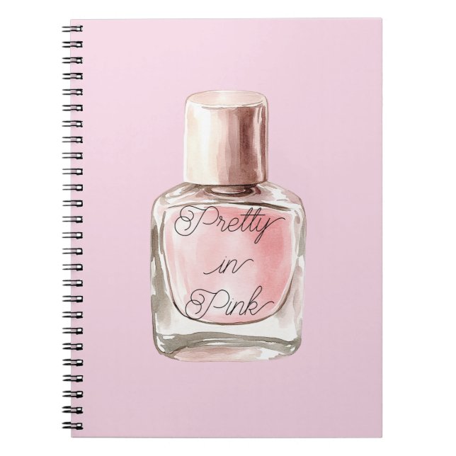 Cuaderno Esmlate de uñas Pretty in Pink (Frente)