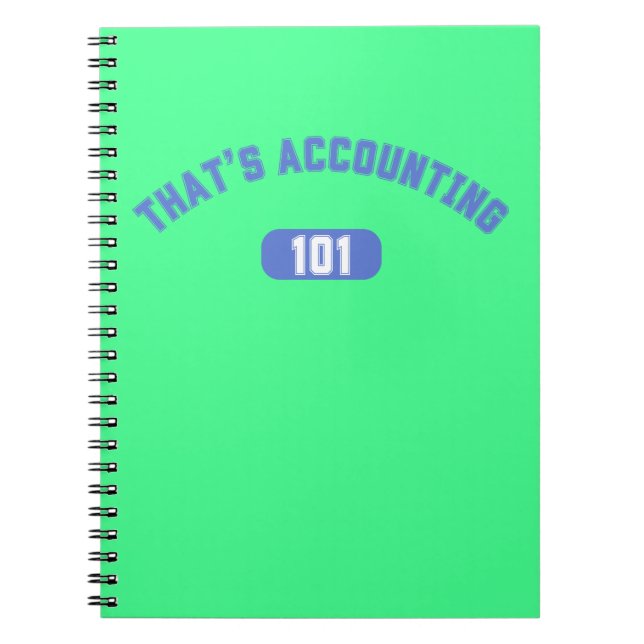 Cuaderno Eso es contabilidad 101 (Frente)