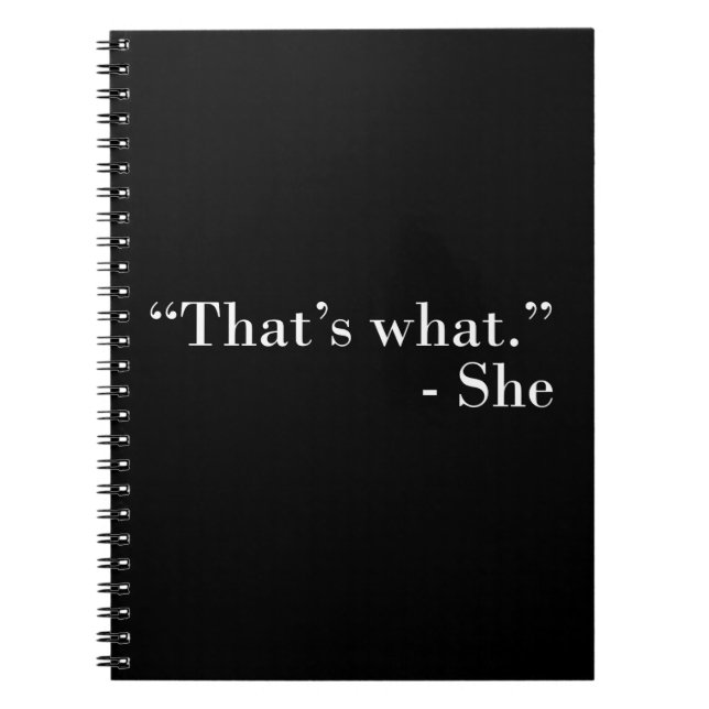 Cuaderno Eso es lo que dijo (Frente)