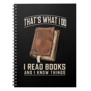 Cuaderno Eso es lo que hago, leo libros y sé cosas