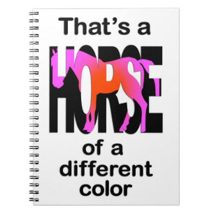 Cuaderno Eso es un caballo de una impresión a color diferen